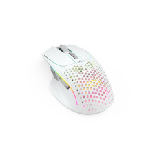 Компьютерная мышь, Glorious, Model I 2 Wireless, GLO-MS-IWV2-MW, Игровая, Оптическая, Беспроводная, 2.4 Ghz, Bluetooth 5.2 LE, Glorious BAMF 2.0 Sensor, 26000 DPI, 650 IPS, 50G, 1000 Hz, RGB, 9 кнопок, Длина провода 2м, Матовый белый