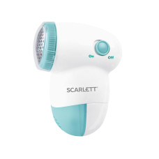 Машинка для удаления катышков с одежды, Scarlett, SC-920, Защитная сетка, Тип питания 2хАА 1,5В, Съемный полупрозрачный резервуар, Щеточка для чистки лезвий, Белый/голубой