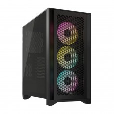 Корпус ATX midi tower Corsair, iCUE 4000D RGB Airflow, CC-9011240-WW(без БП), черный 