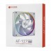 Вентилятор ID-Cooling, AF-127-ARGB-W, 12cm Fan for case, 500-2000rpm, 78CFM, 29dBA, 10.8-13.2 VDC, white, 3pin