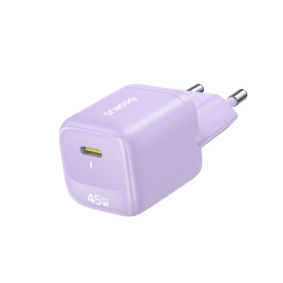 Адаптер питания, Baseus, FN22 1C 45W EU Nebula Purple (E0123303), 45W, Фиолетовый