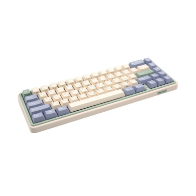 Клавиатура, Varmilo, Eucalyptus, VXT67, A42A046D3A5A06A039, Cherry Mx Brown, 67 клавиш, Механическая, Подсветка - RGB, Hotswap - Да, Проводная/Bluetooth/2.4G, Type-C, 385*195*65мм, Англ/Рус, Розовый