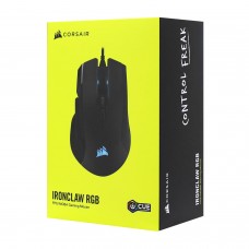 Мышь Corsair, Ironclaw RGB, Optical, 18000 dpi, USB, Черный 