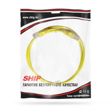 Патч Корд, SHIP, S3025YL0100-P, Cat.5e, UTP,LSZH, RJ-45, 1 м, Жёлтый, Пол. пакет