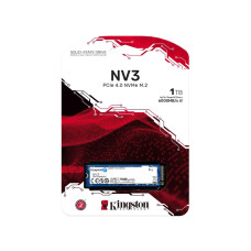 Твердотельный накопитель SSD, Kingston, NV3 SNV3S/1000G, 1000GB, M.2 NVMe PCIe 4.0x4, 6000/4000Мб/с Твердотельный накопитель SSD, Kingston, NV3 SNV3S/1000G, 1000GB, M.2 NVMe PCIe 4.0x4, 6000/4000Мб/с