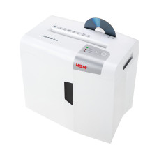 Шредер, HSM, Shredstar S10 (6mm) 1042121, фрагмент 6мм, P-2, режущая способность 10л, Ёмкость корзины 18л, продольная резка, Уничтожение CD/кредитные карты/Скрепы, белый
