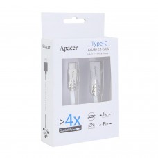 Кабель USB, Apacer DC112, APDC112W-1, 1.0м, Белый 