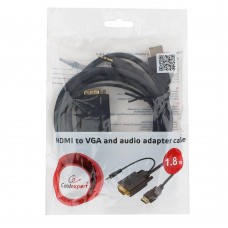 Конвертер HDMI m -> D-Sub (VGA) m + audio, Cablexpert A-HDMI-VGA-03-6 