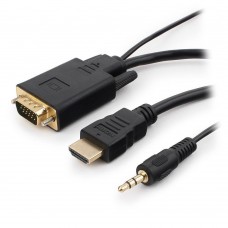 Конвертер HDMI m -> D-Sub (VGA) m + audio, Cablexpert A-HDMI-VGA-03-6 