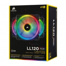 Комплект вентиляторов Corsair LL120 RGB, 12cm (Triple Fan with Lighting Node PRO) 