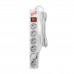Сетевой фильтр Power Cube Куб SPG(5+1)-B-15, 5м, Серый 6 розеток, 10A/2.2кВт