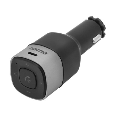 Bluetooth приёмник Hama 00014159, Черный Receiver BT4.2, car kit, 3.5" out, Li-on/USB(+car charger), black