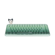 Клавиатура, Ajazz, 308i/Cat/Green, 308i Cat, Мембранная, 75%, Проводная, USB, Анг/Рус, Зелёный