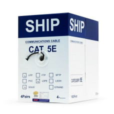 Кабель сетевой, SHIP, D106, Cat.5e, UTP, 30В, 4x2x1/0.5мм, PE, 305 м/б (Влагостойкий, Для наружных работ)