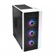 Корпус ATX midi tower DeepCool, Matrexx 55 V3 ADD-RGB 3F WH, (без БП), white 