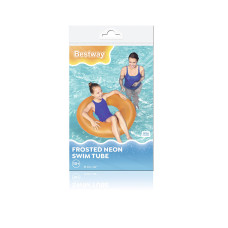 Круг для плавания Frosted Neon 91см, BESTWAY, 36025, Винил, 10+, Оранжевый/Зелёный в ассортименте, Пакет