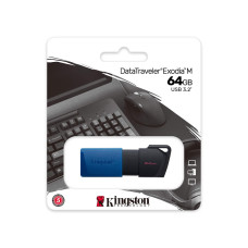 USB-накопитель, Kingston, DTXM/64GB, 64GB, USB 3.2, Синий USB-накопитель, Kingston, DTXM/64GB, 64GB, USB 3.2, Синий