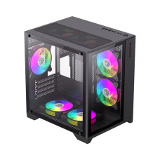 Компьютерный корпус, Gamemax, Infinity Mini BK, 9101-0000R0209, 9101-0000R0191, M-ATX, USB 3.0*1/ USB 2.0*2, HD Audio, Кулер ARGB 7*120mm, Высота процессорного кулера 155мм, Длина VGA 330мм, Количество отсеков 1*3,5" / 2*2,5", Сталь/Закаленное с Компьютерный корпус, Gamemax, Infinity Mini BK, 9101-0000R0209, 9101-0000R0191, M-ATX, USB 3.0*1/ USB 2.0*2, HD Audio, Кулер ARGB 7*120mm, Высота процессорного кулера 155мм, Длина VGA 330мм, Количество отсеков 1*3,5" / 2*2,5", Сталь/Закаленное с