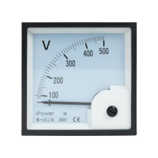 Вольтметр, iPower, AM-96 AC 0-500V, (96*96) Вольтметр, iPower, AM-96 AC 0-500V, (96*96)