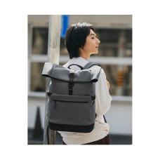 Рюкзак, Xiaomi, Roll Top Casual Backpack GL, Полиуретан + Полиэстер, 290 170 430 мм, Вес около 840г, Объем около 23л, Вмещает ноутбук 15,6 дюймов, Серый