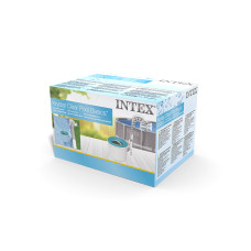 Скиммер (мусороуловитель) для бассейна Deluxe, INTEX, 28000NP, Пластик, Бело-голубой, Цветная коробка