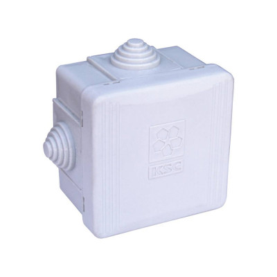 Коробка распаячная, KSC, 11-302, 65х65х40 для открытого монтажа IP55