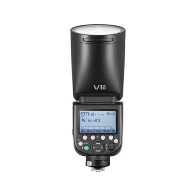 Вспышка, Godox, V1 PRO-C, аккумулятор 2980 мАч, до 500 импульсов, 100 вспышек, перезардяка 1.3с