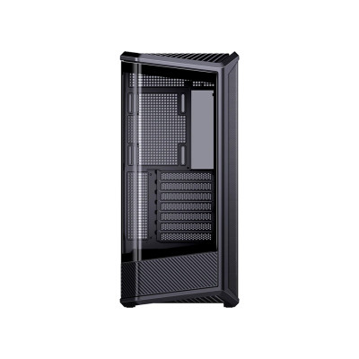 Компьютерный корпус, Jonsbo, D400 Black, Mid-Tower, ATX/M-ATX/m-ITX, Type-C*1/USB3.0*2, Audio+Mic, Высота процессорного кулера до 169 мм, Длина VGA до 450 мм, 1*2.5"/1*3,5", Сталь, Пластик, Закаленное стекло, 488*239*514, Без Б/П, Черный