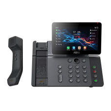 IP-телефон, Fanvil, V66 Pro, 20 линии SIP, 2xGE PoE, bluetooth, WIFI, USB, цветной сенсор экран 1024x600, беспроводная трубка, до 21 DSS клавиши, блок питания в комплекте