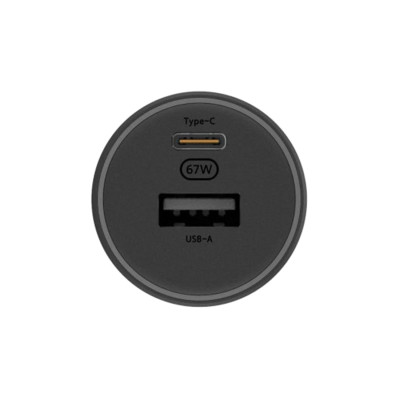 Автомобильное зарядное устройство, Xiaomi, 67W Car Charger (USB-A + Type-C), BHR6814GL/CC07ZM, Черный
