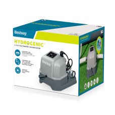 Хлоратор Hydrogenic для бассейнов, BESTWAY, 58678, Пластик, Производительность 6г/час, 50 тест-полосок в комплекте, Серый, Цветная коробка