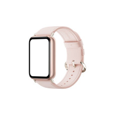 Кожаный сменный браслет, Xiaomi, Leather Quick Release Strap , M2415AS1/BHR9570GL, Совместим с band 8 Pro/9 ProRedmi Watch 4/5, Розовый