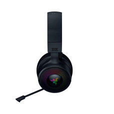 Гарнитура, Razer, Kraken V4, RZ04-05170100-R3M1, Игровая гарнитура, Микрофон выдвижной сверхширокополосный, Динамики 40 мм, 12-28 000 Гц, 98 дБ, Беспроводные, Чёрный