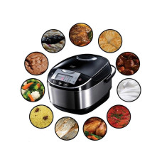 Мультиварка, Russell Hobbs, 21850-56, Мощность 900W, Объём чаши 5L, 11 автоматических программ, Пластик, Антипригарное покрытие чаши, Сенсорное управление, Черный