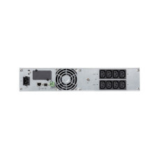 Источник бесперебойного питания, Eaton, 5SC1000iR, Стоечный 19" 2U, Мощность 1000ВА/700Вт, Диапазон работы AVR: 184-276В, Бат.: 12В/9 Ач*2шт., Чистая синусойда, 8 вых.: 8 IEC C13 (10A), Smart, USB-B, RS232, SNMP слот, LCD, ABM, Цвет Чёрный