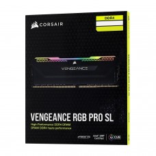 Оперативная память Corsair Vengeance RGB PRO SL, CMH16GX4M2E3200C16 (for AMD Ryzen & Intel), DDR4, 16 GB, black 