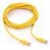 Патч-корд Cablexpert PP12-5M/Y, желтый Cable Patch cord UTP 5e-Cat 5 m