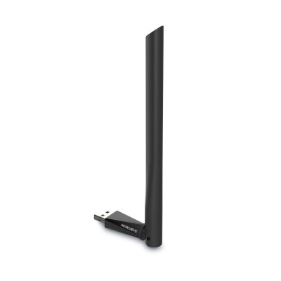 USB-адаптер, Mercusys, MU6H, AC650 Двухдиапазонный Wi-Fi USB адаптер высокого усиления. 1 внешняя антенна 5 дБи, 802.11a/b/g/n/ac