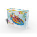 Детский надувной игровой бассейн Rainbow Ring 297 х 193 см, INTEX, 57453NP, Винил, 175л., 2+, Надувная горка, Разбрызгиватель для воды, Накидные обручи для игры, Сливной клапан, Максимальная нагрузка 81 кг, Синий, Цветная коробка