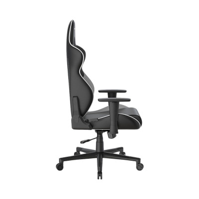 Игровое компьютерное кресло, DX Racer, GC/LGN23LTCLTA/NW, Gladiator series, Рекомендуемый рост: до 190 см, Рекомендуемый вес: до 115 кг, Эко-кожа, Угол наклона до 135°, 3D подлокотники, Нейлоновая основа кресла, Механизм качания: топ-ган, Черно-Белый