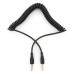 Аудиокабель Cablexpert CCA-405-6, 1.8m Cable Audio, 3.5mm/m - 3.5mm/m, AUX, спираль, black