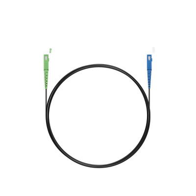 Абонентский FTTH Патч Корд,, SС/UPC-SC/APC SM 1 м, Для внешней прокладки, Чёрный, LSZH