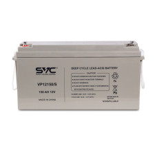Батарея, SVC, VP12150/S, Свинцово-кислотная 12В 150 Ач, Вес нетто: 44 кг, Размер в мм.: 485*172*240