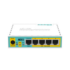 Маршрутизатор, MikroTik, RB750UPr2, hEX PoE lite, 5 портов 10/100M, (Ether2-Ether5 Passive PoE, 2А), Passive PoE in, RouterOS (4), -40°C to 70°C, plastic case