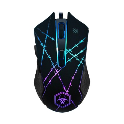 Мышь Defender Forced GM-020L, USB, (52020), +коврик для мышки Mouse Optical 800-3200 dpi, +bonus pad