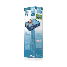 Каркасный бассейн Steel Pro 300 х 201 х 66 см, BESTWAY, 56404, Винил, 3300 л., Стальной каркас, Синий, Цветная коробка