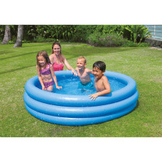 Детский надувной бассейн Crystal Blue 168 х 38 см, INTEX, 58446NP, Винил, 581л., 2+, Синий, Цветная коробка