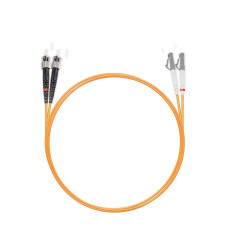 Патч корд оптоволоконный,, LC/UPC-ST/UPC MM OM1 62.5/125 Duplex 3.0мм 1 м, LSZH