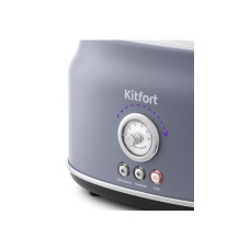 Тостер, Kitfort, КТ-2038-3, (серый), Мощность 685-815 Вт ,Ёмкость 2 тоста одновременно , Длина шнура 0,75 м