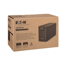 Источник бесперебойного питания, Eaton, 5E1600UD, Мощность 1600ВА/900Вт, Диапазон работы AVR: 140-300В, Бат.: 12В/7 Ач*2шт., Аппроксимированная синусоида, 4 вых.: 4 розетки Schuko, 1 USB порт, Цвет Чёрный
